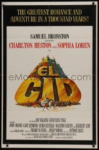6f255 EL CID 1sh 1961 Anthony Mann directed, Charlton Heston, sexy Sophia Loren!