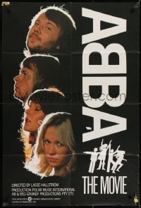 6f020 ABBA: THE MOVIE English 1sh 1978 Swedish pop rock, headshots of all 4 band members!