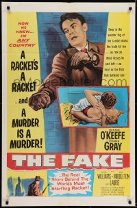 6f267 FAKE 1sh 1953 Dennis O'Keefe, sexiest Coleen Gray, story behind most startling racket!