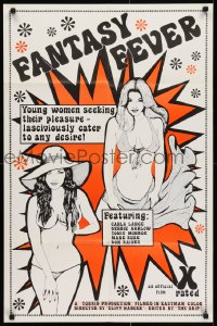 6f270 FANTASY FEVER 23x35 1970s Carla Lange, Debbie Harlow, young women seeking pleasure!