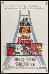 6f320 GAY PURR-EE 1sh 1962 Judy Garland, Robert Goulet, Red Buttons, cartoon cats!