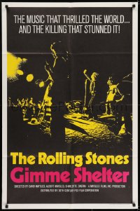 6f324 GIMME SHELTER int'l 1sh 1971 Rolling Stones out of control rock & roll concert!