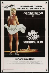6f364 HAPPY HOOKER GOES TO WASHINGTON 1sh 1977 Joey Heatherton serves country the only way she knows