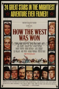 6f408 HOW THE WEST WAS WON 1sh 1964 John Ford, 24 great stars in mightiest adventure!