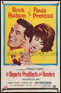 6f547 MAN'S FAVORITE SPORT Spanish/US 1sh 1964 Rock Hudson falls in love w/Paula Prentiss!