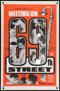 6f556 MEETING ON 69TH STREET 1sh 1969 the address known the world over for wild excitement, rare!