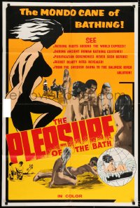 6f675 PLEASURE OF THE BATH 1sh 1970 Mondo Cane bathing, secret beauty rites revealed!