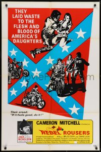 6f705 REBEL ROUSERS 1sh 1970 Jack Easy Rider Nicholson, Bruce Dern, Cameron Mitchell, bikers!