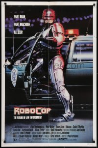 6f723 ROBOCOP 1sh 1987 Paul Verhoeven classic, Peter Weller is part man, part machine, all cop!