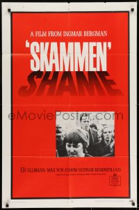 6f760 SHAME 1sh 1969 Ingmar Bergman, Liv Ullmann, Max Von Sydow, Skammen!