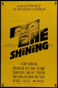 6f765 SHINING NSS style 1sh 1980 Stephen King & Stanley Kubrick, iconic art by Saul Bass!