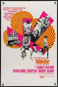 6f831 STRANGER IN THE HOUSE 1sh 1968 James Mason, Geraldine Chaplin, Bobby Darin, Cop-Out!