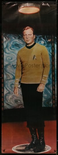6g313 STAR TREK group of 2 26x72 commercial posters 1976 Captain Kirk and Mr. Spock on transporter!