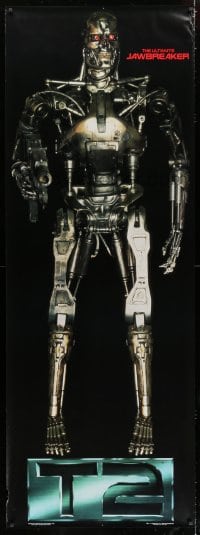 6g314 TERMINATOR 2 26x72 commercial poster 1991 model T800 without skin, the ultimate jawbreaker!