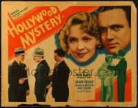 6g075 HOLLYWOOD MYSTERY 1/2sh 1934 great images of sexy June Clyde & Frank Albertson!
