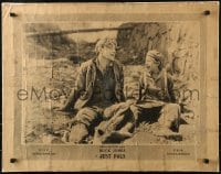 6g076 JUST PALS 1/2sh 1920 John Ford, wonderful image of cowboy star Buck Jones and Georgie Stone.