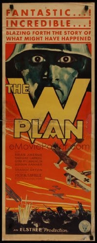 6g087 W PLAN insert 1931 blazing forth the story of what might have happened in World War I!