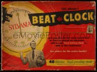 6g148 BEAT THE CLOCK board game 1954 hosted by Bud Collyer, who had been the voice of Superman!