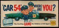 6g159 CAR 54, WHERE ARE YOU board game 1961 Joe E. Ross & Fred Gwynne as Toody & Muldoon!