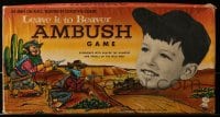 6g200 LEAVE IT TO BEAVER board game 1959 Beaver has the dangers & thrills of the Wild West!