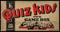 6g229 QUIZ KIDS board game 1940 from Parker Brothers, super smart kids answering radio questions!