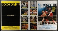 6g063 ROCKY II 1-stop poster 1979 Sylvester Stallone & Carl Weathers fight in ring, boxing sequel!
