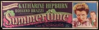 6g400 SUMMERTIME paper banner 1955 Katharine Hepburn went to Venice a tourist & came home a woman!