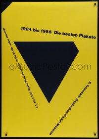 6g278 1984 BIS 1986 DIE BESTEN PLAKATE 33x47 German museum/art exhibition 1987 dayglo art by Loesch!