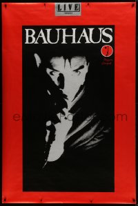 6g281 BAUHAUS 30x60 English music poster 1980s early goth, cool art image of lead singer!