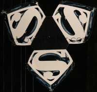 6g057 SUPERMAN INCOMPLETE 30x31 mobile 1978 DC superhero Christopher Reeve, cool logos!