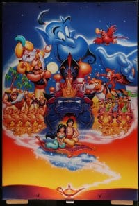 6g018 ALADDIN standee 1992 classic Walt Disney Arabian fantasy cartoon!
