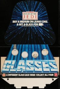 6g054 RETURN OF THE JEDI standee 1983 George Lucas, Coca-Cola, shape of Stormtrooper!