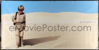 6g039 PHANTOM MENACE vinyl banner 1999 George Lucas, Star Wars Episode I, Anakin w/Vader shadow!