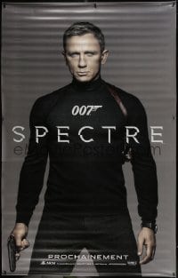 6g041 SPECTRE vinyl banner 2015 Daniel Craig as James Bond 007 in all black with gun!