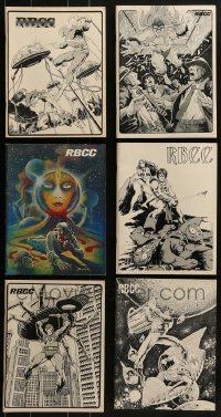 6h062 LOT OF 6 ROCKET'S BLAST COMICOLLECTOR MAGAZINES 1970s cool comic book cover art!
