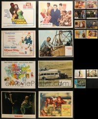 6h226 LOT OF 19 LOBBY CARDS 1960s-1980s great images from a variety of different movies!