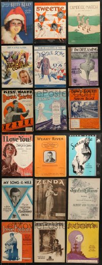 6h308 LOT OF 18 SHEET MUSIC 1910s-1930s great songs from a variety of different artists!