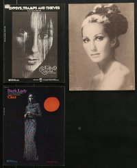 6h338 LOT OF 3 CHER SHEET MUSIC 1970s three different songs by the pop star!