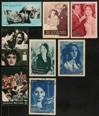 6h013 LOT OF 8 YUGOSLAVIAN PROGRAMS 1950s-1970s different images from a variety of movies!