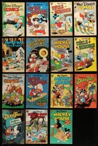 6h349 LOT OF 15 GLADSTONE WALT DISNEY COMIC BOOKS 1980s Donald Duck, Mickey Mouse, Scrooge & more!