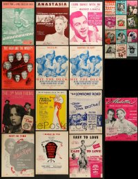 6h303 LOT OF 25 SHEET MUSIC 1940s-1960s great songs from a variety of different movies!