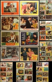 6h209 LOT OF 54 1950S LOBBY CARDS 1950s great scenes from a variety of different movies!