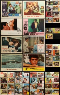 6h207 LOT OF 59 1960S LOBBY CARDS 1960s great scenes from a variety of different movies!