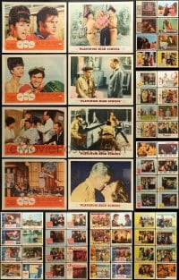 6h202 LOT OF 68 LOBBY CARDS 1950s-1960s incomplete sets from a variety of different movies!