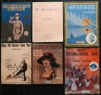 6h326 LOT OF 6 IRVING BERLIN SHEET MUSIC 1910s-1930s a variety of different songs!