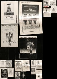 6h266 LOT OF 20 UNCUT PRESSBOOKS 1970s advertising for a variety of different movies!