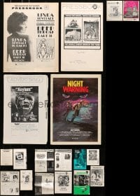 6h267 LOT OF 18 UNCUT PRESSBOOKS 1960s-1970s advertising for a variety of different movies!