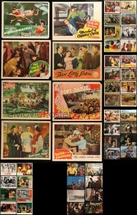 6h210 LOT OF 48 LOBBY CARDS AND COLOR STILLS 1950s-1970s scenes from a variety of movies!