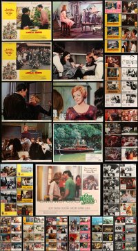 6h187 LOT OF 105 LOBBY CARDS 1960s-1980s incomplete sets from a variety of different movies!