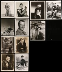 6h089 LOT OF 11 JOHN WAYNE 8X10 STILLS 1940s-1970s great portraits of the Hollywood legend!